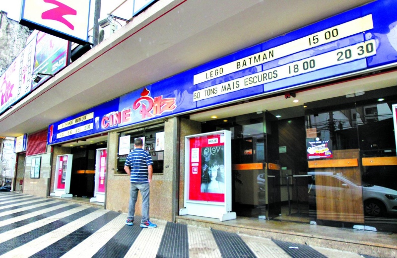 fachada do cinema Cine Ritz de Goiânia