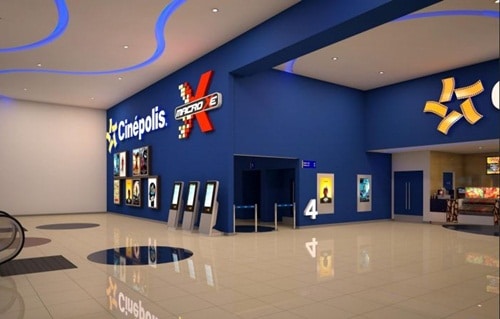 fachada do cinema cinépolis cerrado em Goiânia