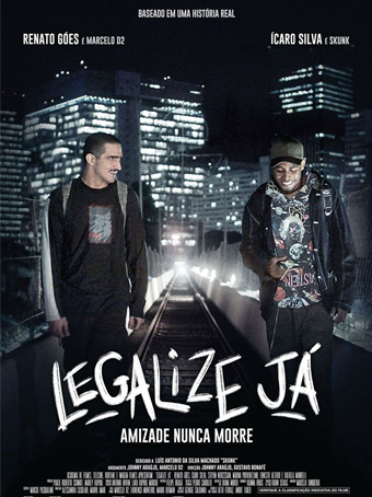 Poster divulgação do filme "legalize já", sobre a banda Planet Hemp