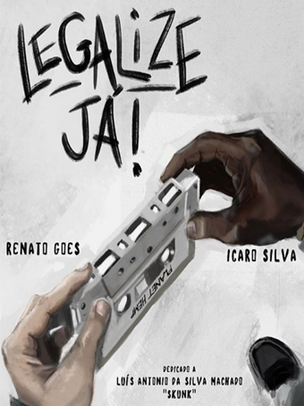 Poster divulgação do filme "legalize já", sobre a banda Planet Hemp