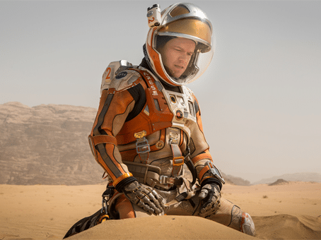 planeta marte - Cena do filme "Perdido em Marte" com Matt Damon