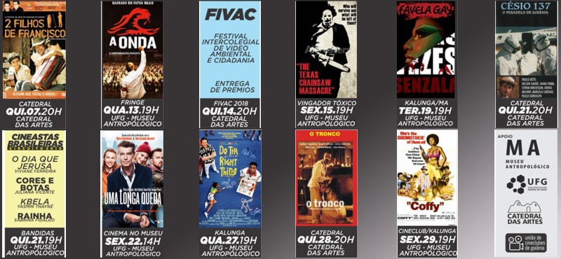 Programação de Março da União de Cineclubes de Goiânia