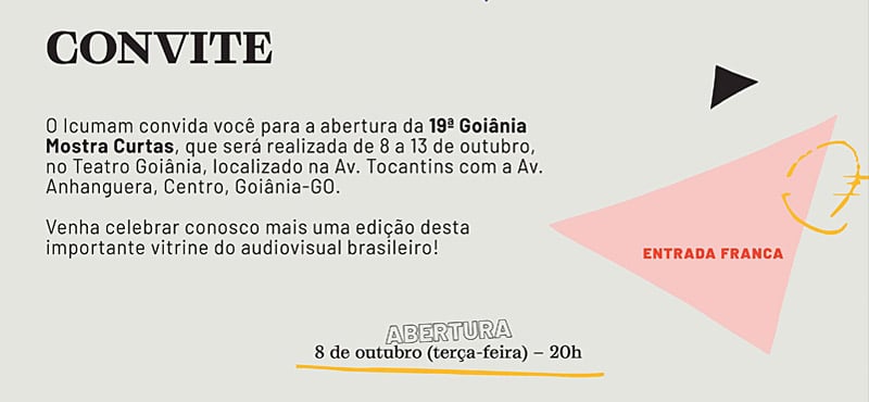 Festival Goiânia Mostra Curtas - 19ª edição