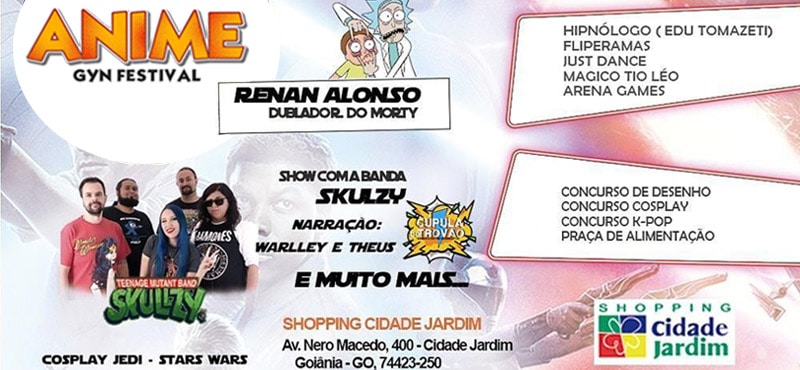 Calendário do Anime Gyn Festival - 2ª edição - Cine Goiânia