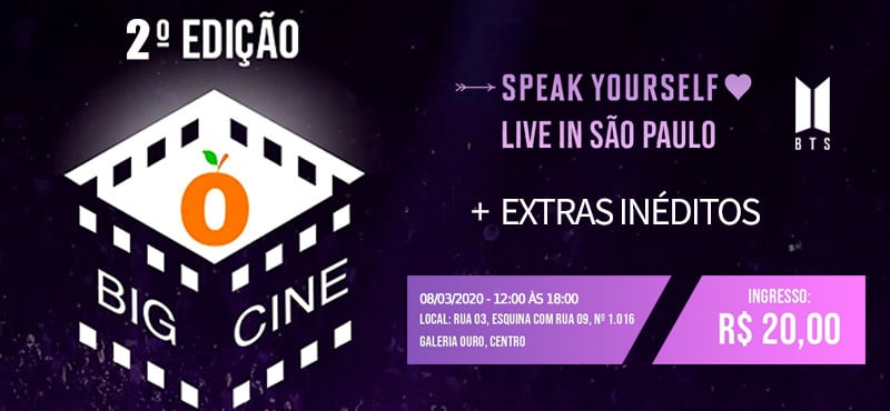 Big Cine – Speak Yourself – 2ª Edição