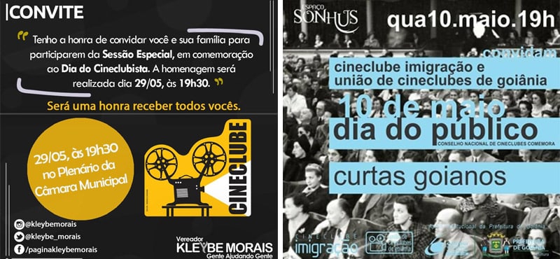 10 de Maio - Dia do Cineclubismo Goiano